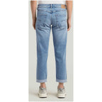 G-Star Jeans Donna Blu Cotone Elastan Zip Bottone - AbbiMar