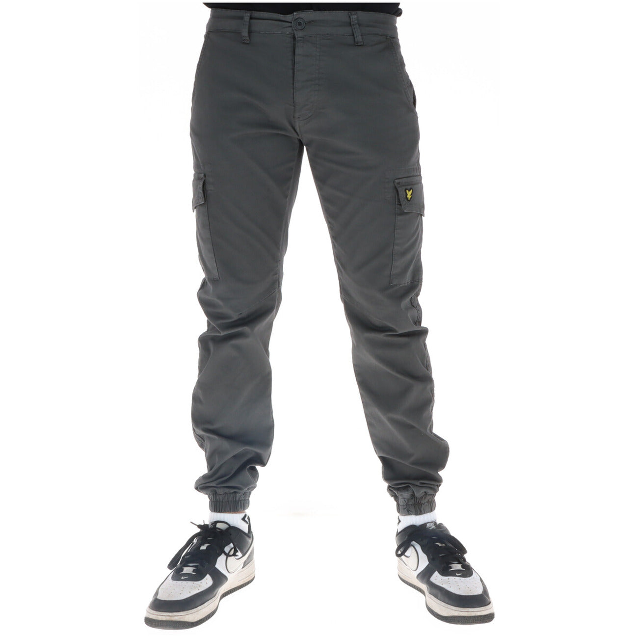 Lyle & Scott Pantaloni Uomo Cammello Stampa Cotone Bottoni - AbbiMar