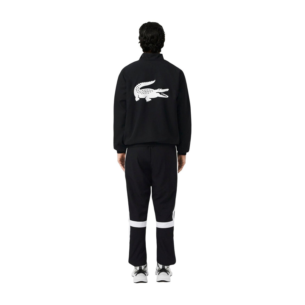 Lacoste Tuta Uomo Nero Stampa Cappuccio Cerniera - AbbiMar