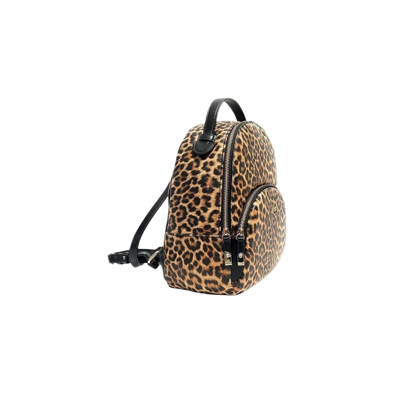 Liu Jo Borsa Donna Nero Leopardata Cerniera Tasche Grande - AbbiMar
