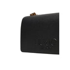 Liu Jo Borsa Donna Nero Poliuretano Zip Bottoni Tasca - AbbiMar