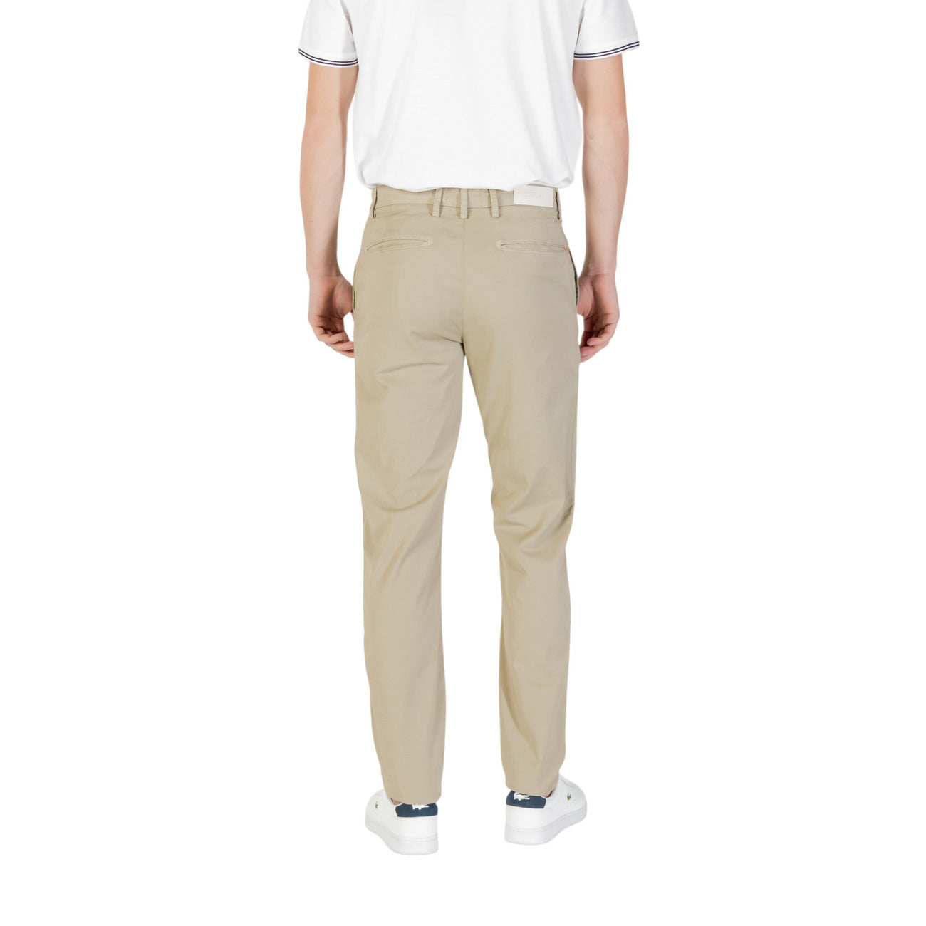 Replay Pantaloni Uomo Verde Cotone Zip Tasche - AbbiMar