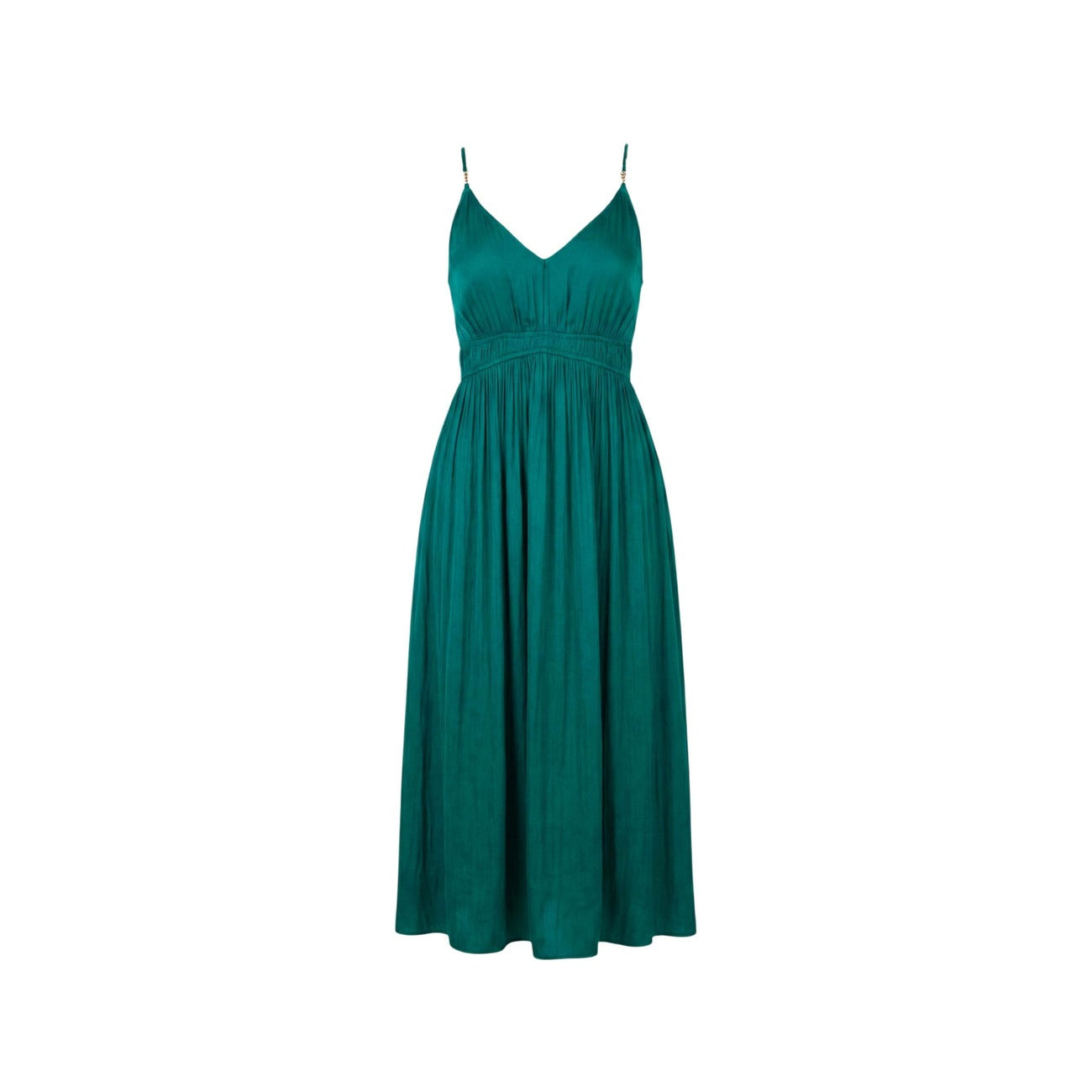 Morgan De Toi Abito Donna Verde Spalline Scollo V - AbbiMar