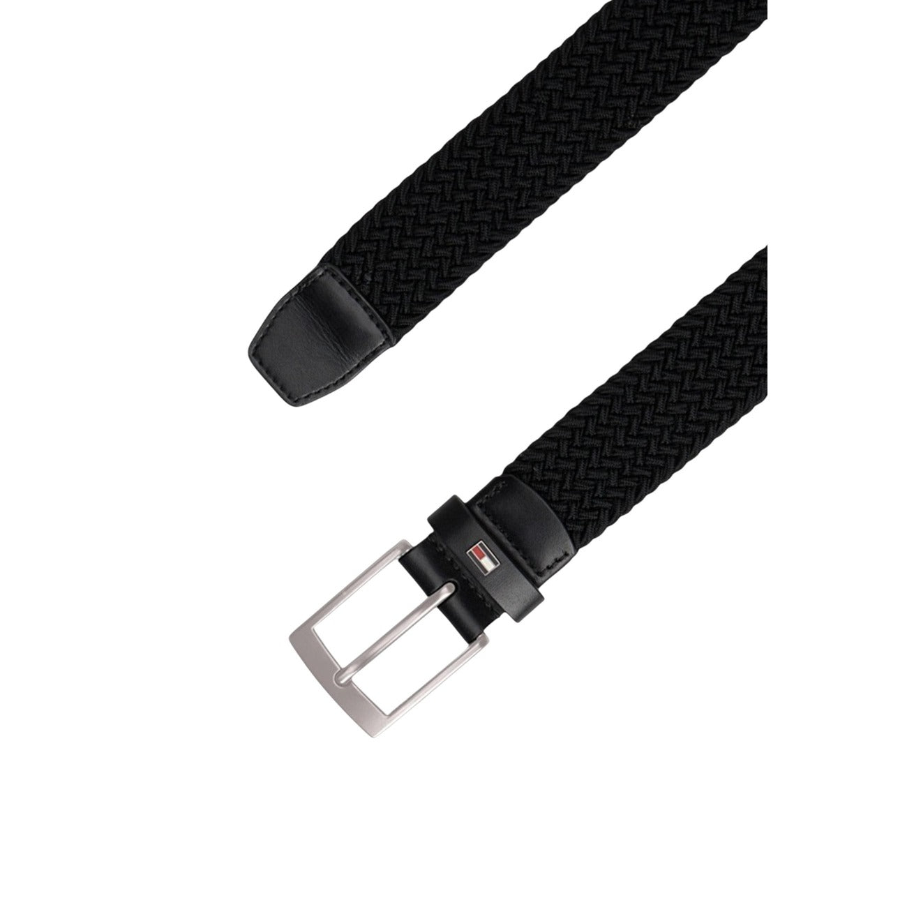Tommy Hilfiger Cintura Uomo Nero Fibbia Elastan Poliestere - AbbiMar