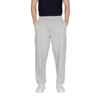 Boss Pantaloni Uomo Grigio Cotone Lacci Tasche - AbbiMar