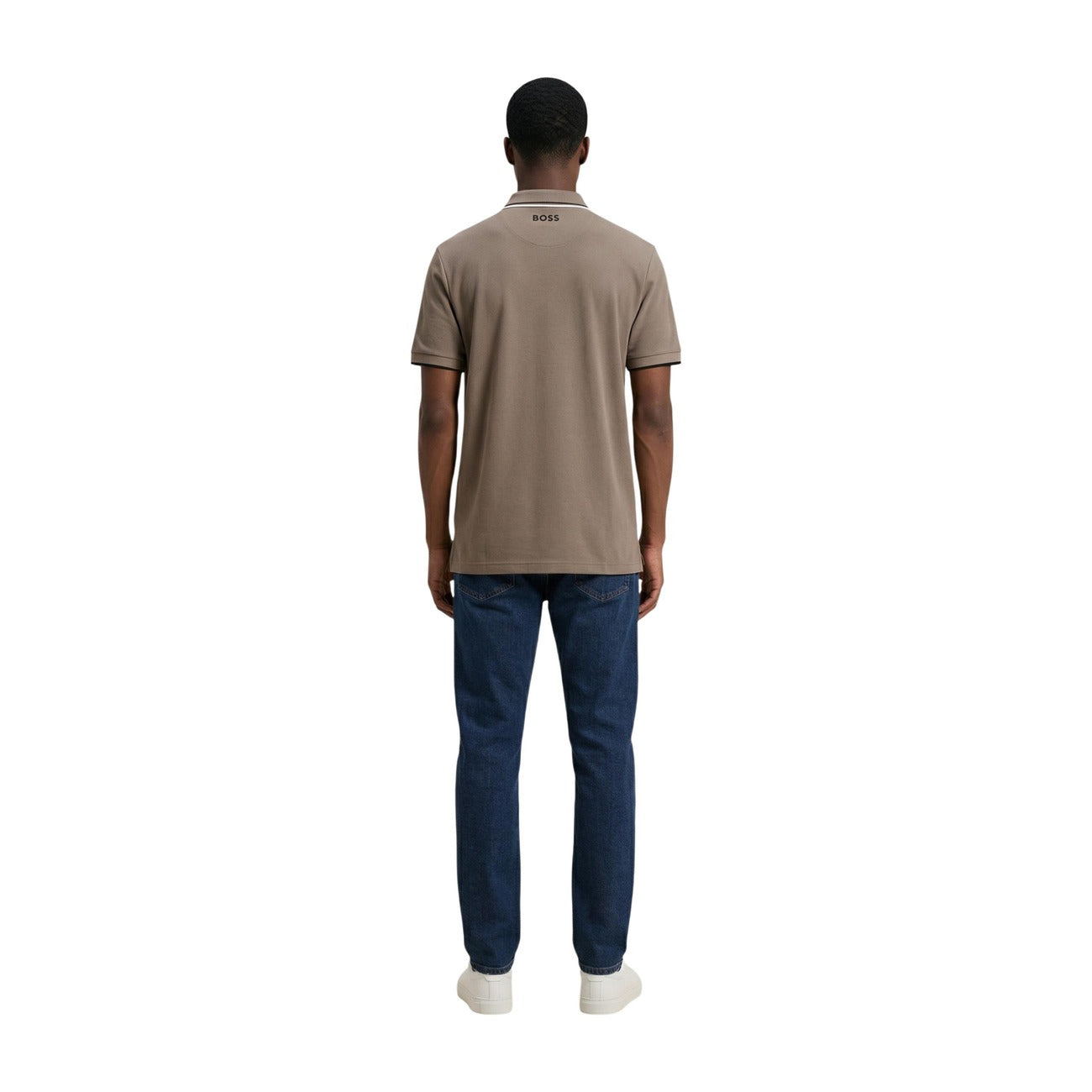 Boss Polo Uomo Beige Cotone Maniche Corte - AbbiMar