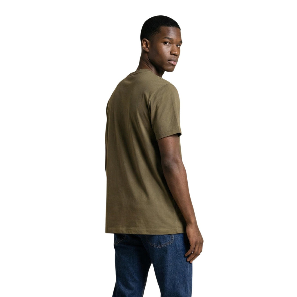 Calvin Klein Jeans T-Shirt Uomo Verde Stampa Maniche Corte - AbbiMar