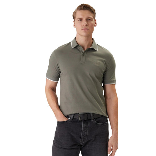 Boss Polo Uomo Grigio Cotone Maniche Corte - AbbiMar