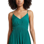 Morgan De Toi Abito Donna Verde Spalline Scollo V - AbbiMar