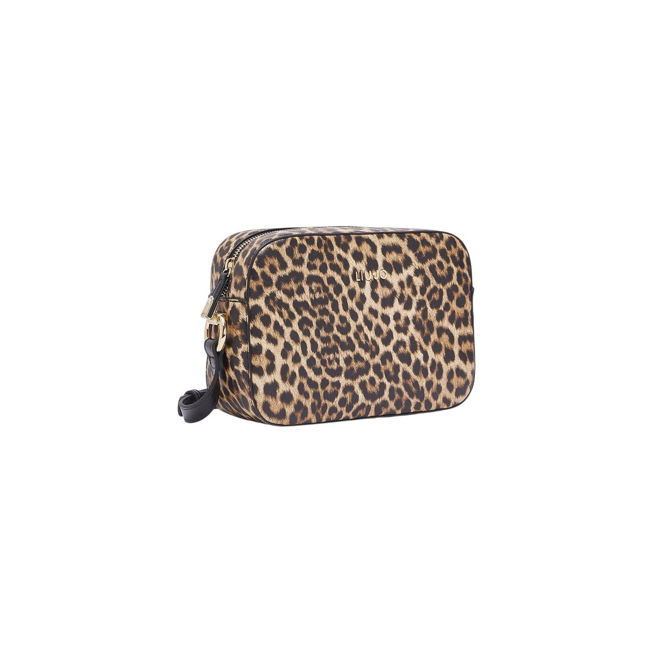 Liu Jo Borsa Donna Marrone Leopardata Cerniera Tracolla - AbbiMar