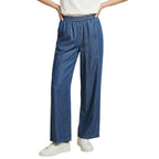 Only Pantaloni Donna Blu Lyocell Tasche Anteriori