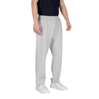 Boss Pantaloni Uomo Grigio Cotone Lacci Tasche - AbbiMar