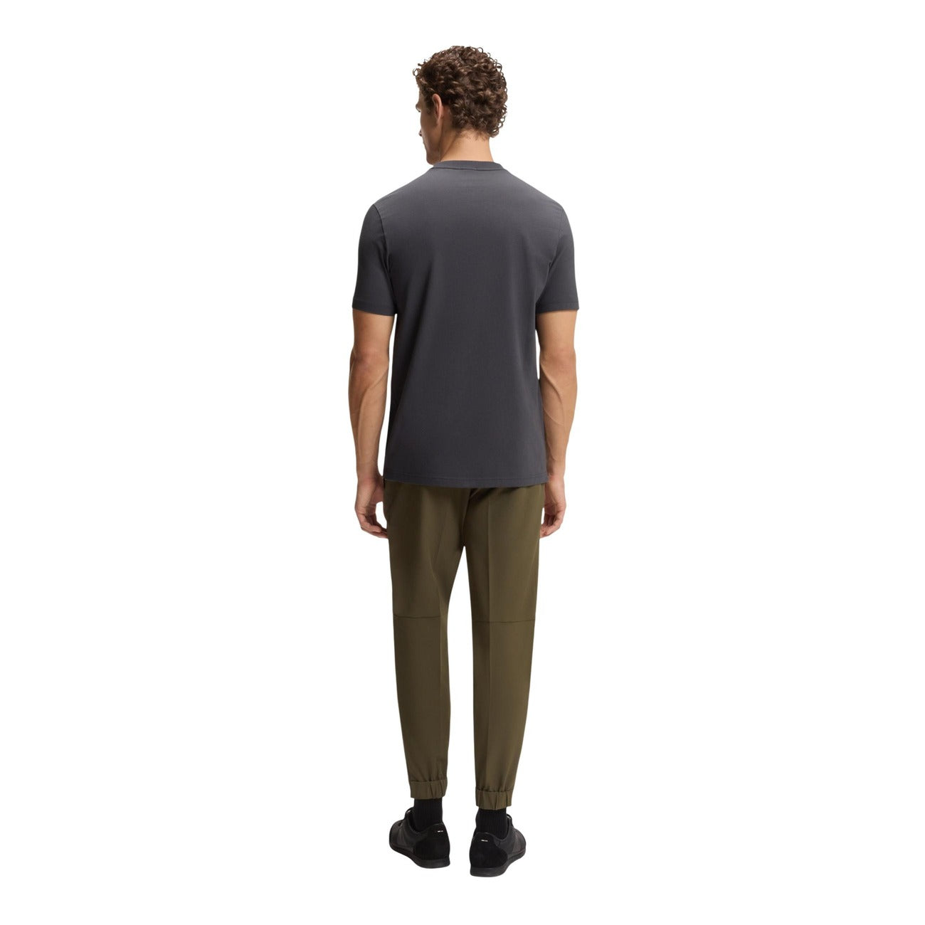 Boss T-Shirt Uomo Grigio Cotone Maniche Corte - AbbiMar