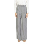 Rinascimento Pantaloni Donna Rosa Gessato Zip Gancio Poliestere - AbbiMar