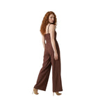 Artigli Tuta Donna Marrone Spalline Scollo V Made in Italy - AbbiMar