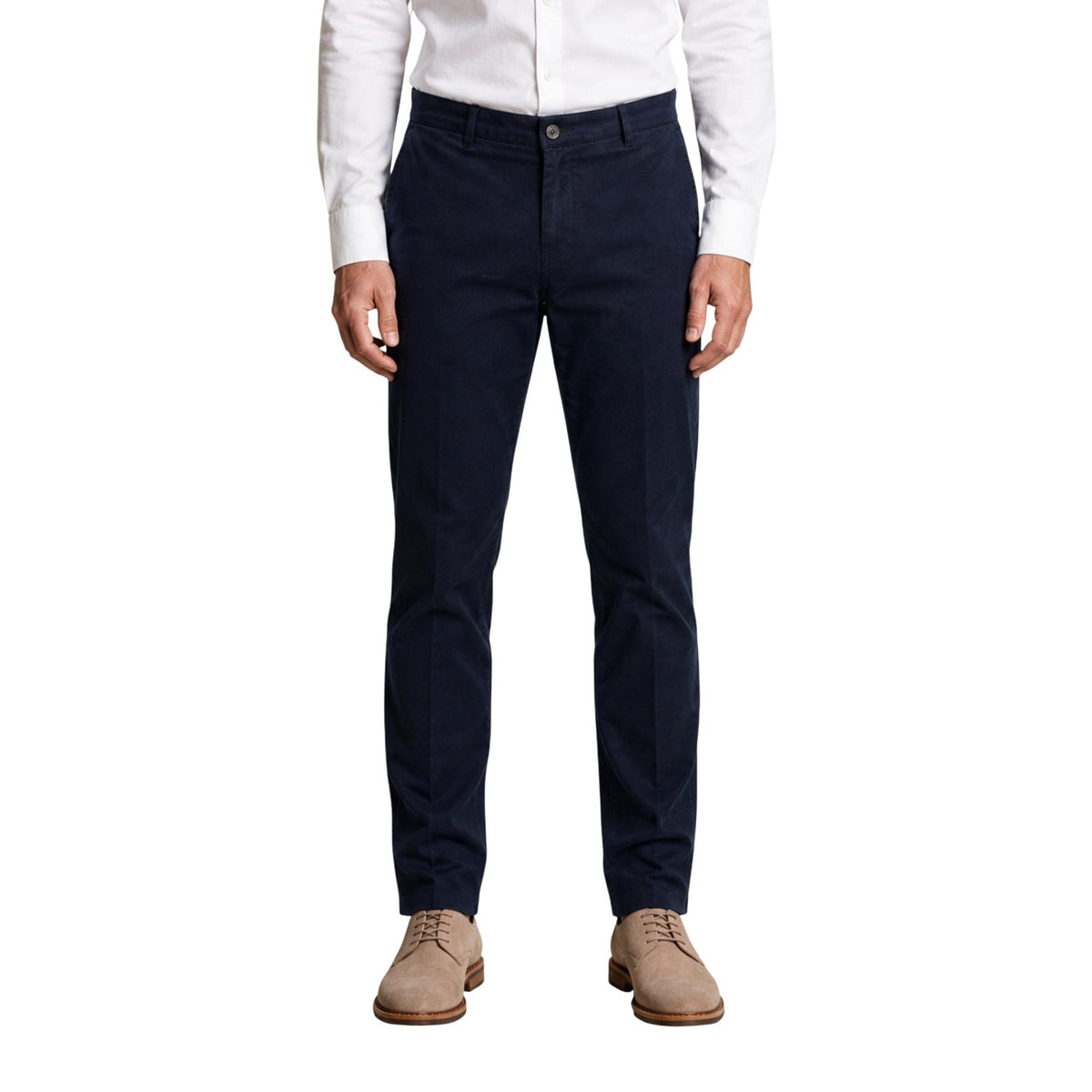 Borghese Domiziano Pantaloni Chino Uomo Marroni Eleganti Borghese