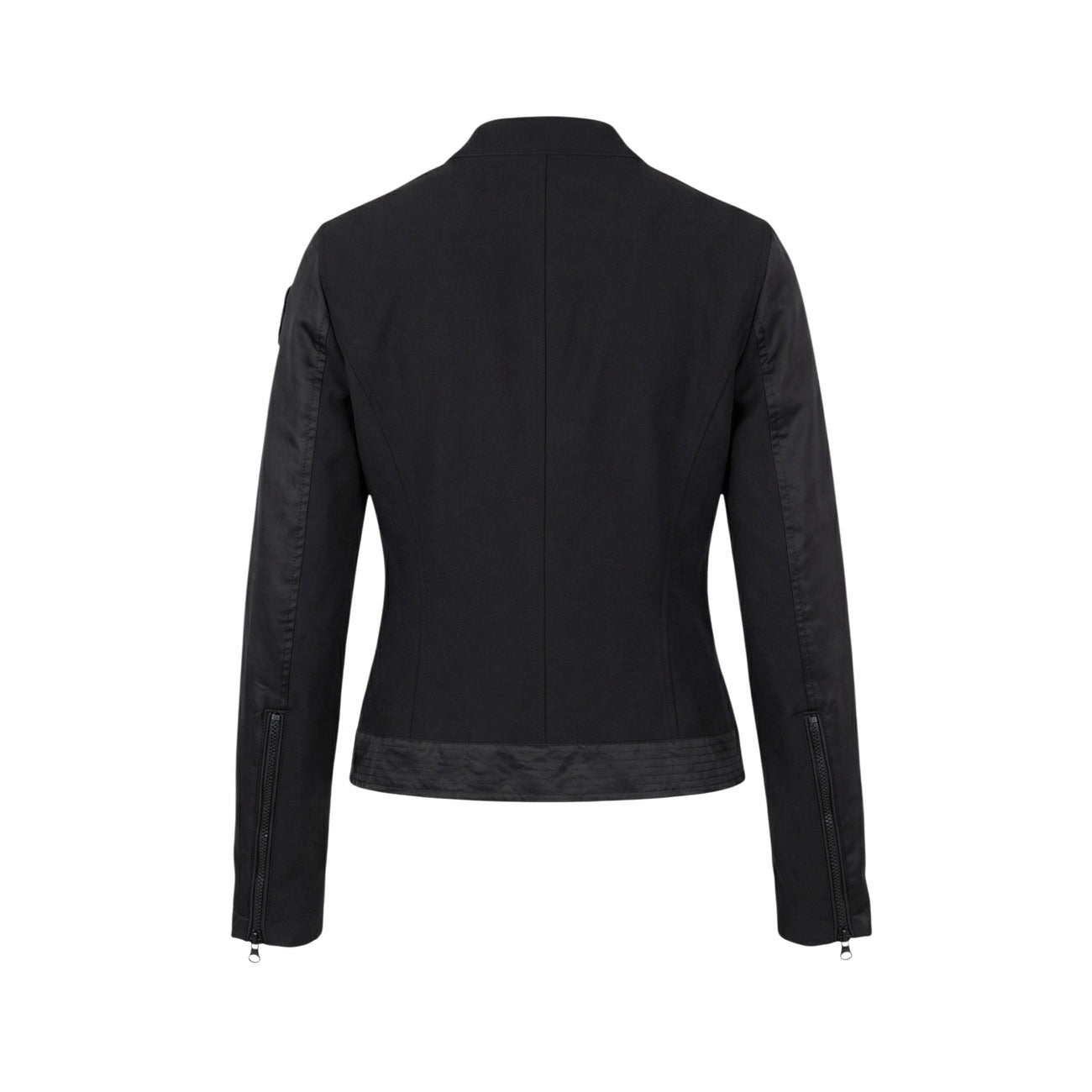 Blauer Giacca Donna Nero Scollo Alto Cerniera Tasche - AbbiMar