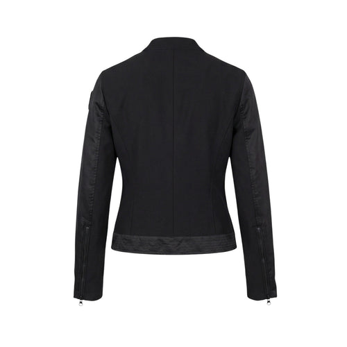 Blauer Giacca Donna Nero Scollo Alto Cerniera Tasche - AbbiMar