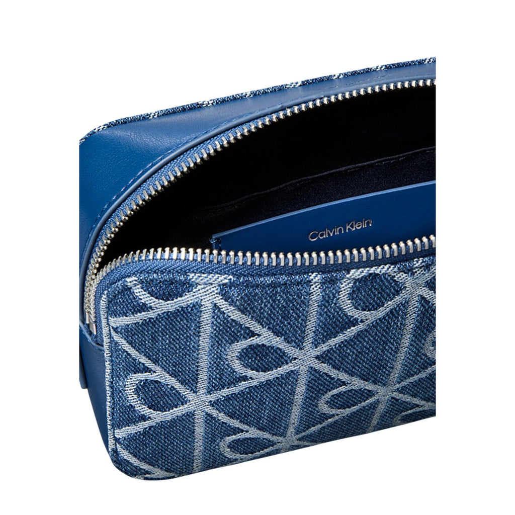 Calvin Klein Borsa Donna Azzurro Cotone Cerniera Mini - AbbiMar