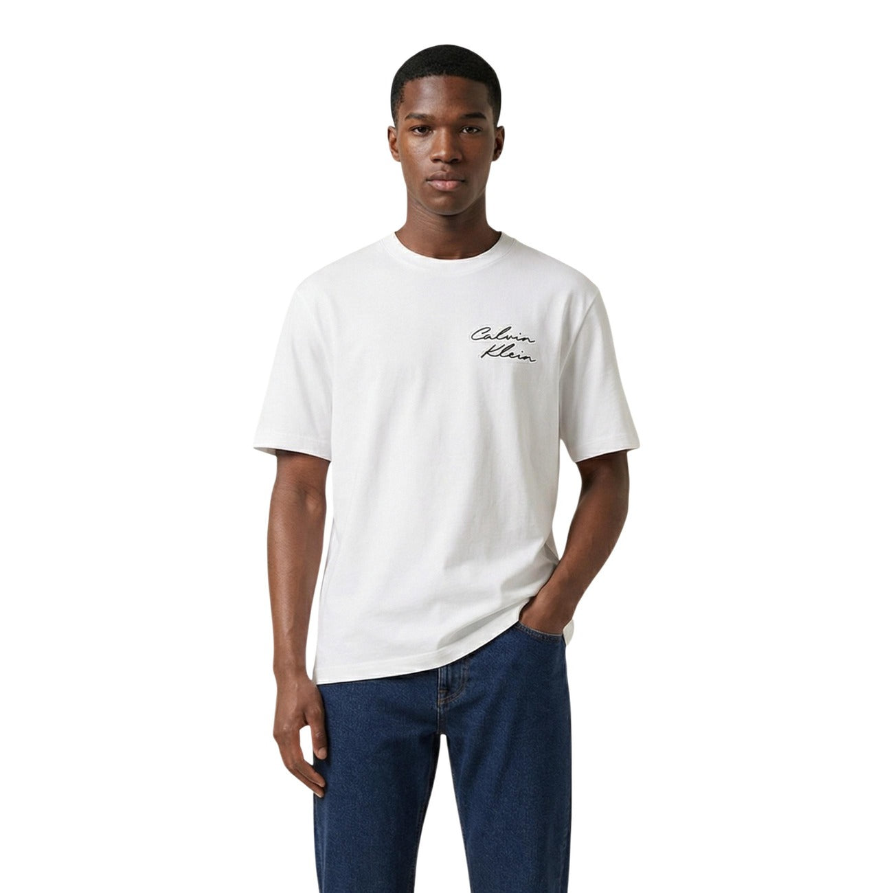Calvin Klein Jeans T-Shirt Uomo Nero Stampa Grafica - AbbiMar