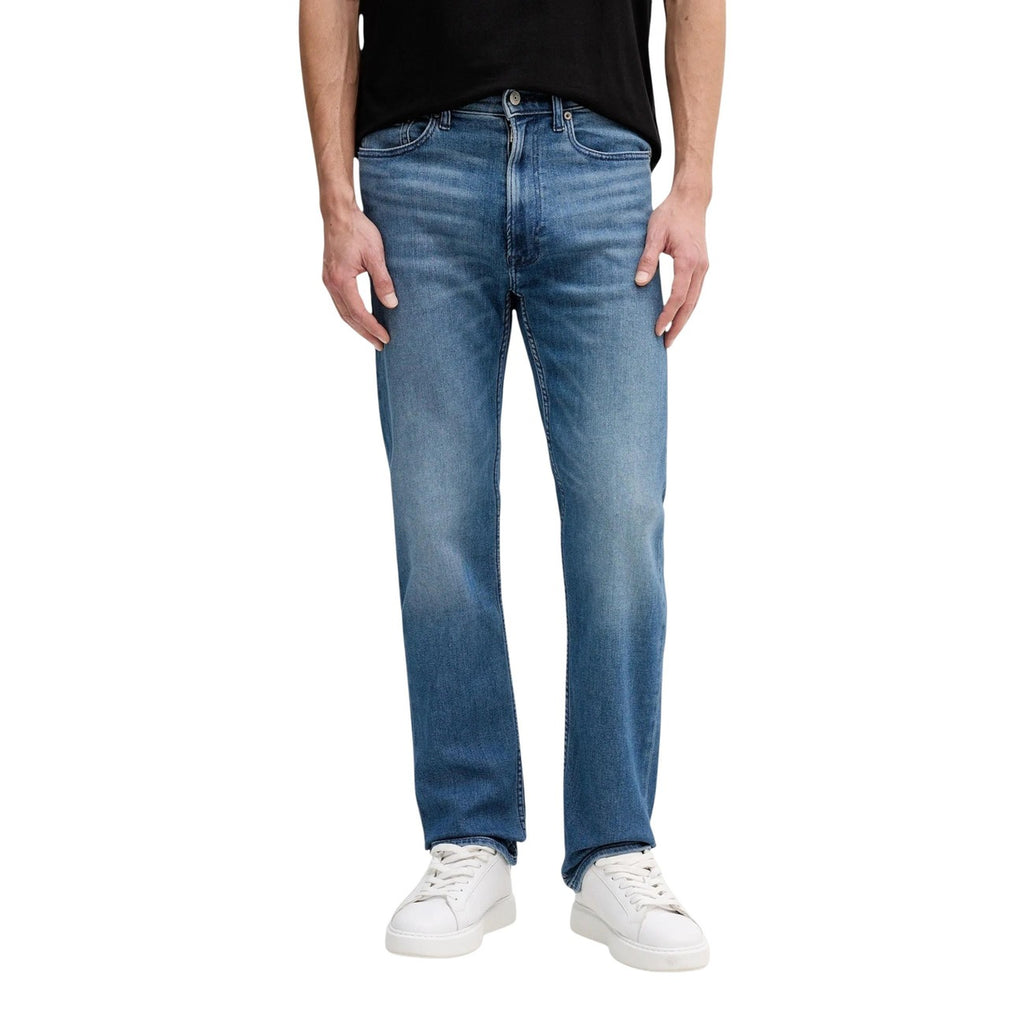 Calvin Klein Jeans Uomo Blu Cotone Poliestere Elastan Zip - AbbiMar