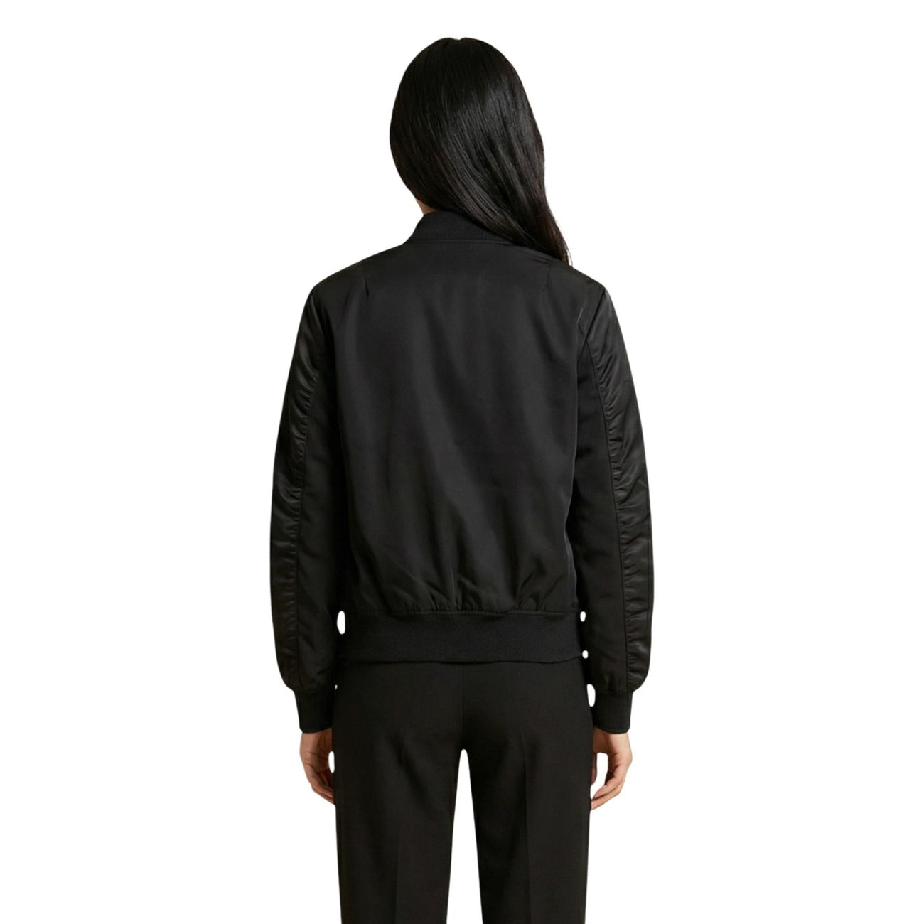 Blauer Giacca Donna Nero Cerniera Maniche Lunghe Tasche - AbbiMar