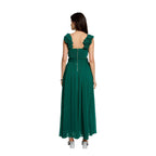 Morgan De Toi Abito Donna Verde Spalline Scollo V Profondo - AbbiMar