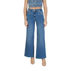 Liu Jo Jeans Donna Blu Cotone Elastan Zip Bottone - AbbiMar