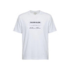 Calvin Klein Jeans T-Shirt Uomo Bianco Stampa Maniche Corte - AbbiMar