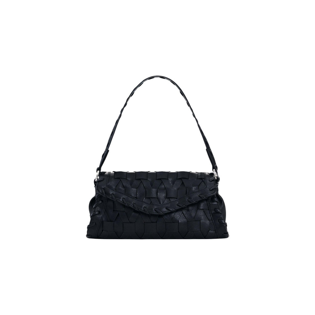 Desigual Borsa Donna Nero Poliestere Bottoni Tracolla - AbbiMar