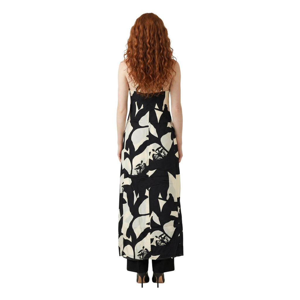 Replay Abito Donna Bianco Floreale Spalline Scollo V - AbbiMar